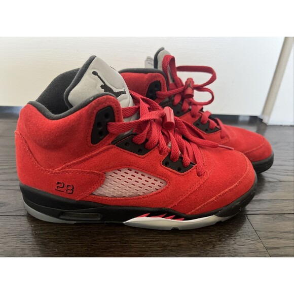 Nike Air Jordan 5 Retro GS 'Raging Bull' 2021   Youth Size 4.5Y - Picture 1 of 10